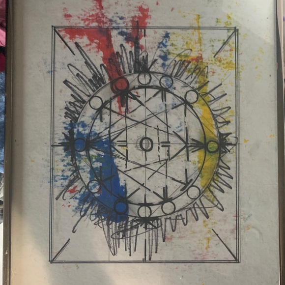 Wall Art Framed Abstract Painting Poshmark
